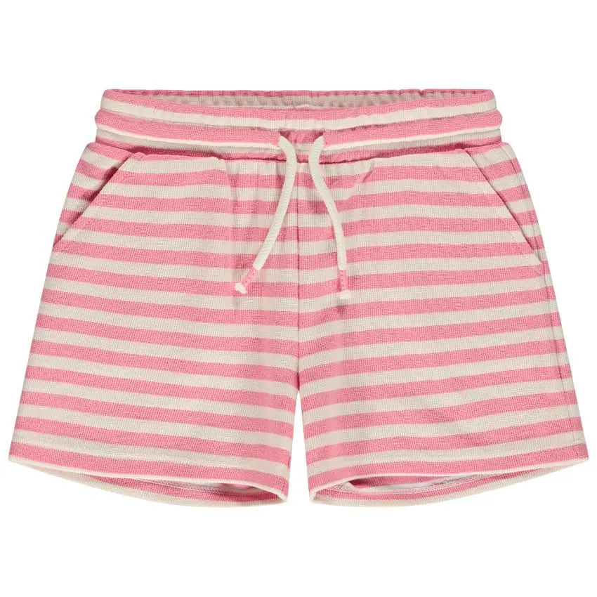 Σορτς ριγέ πλεκτό φαντεζί για κορίτσι