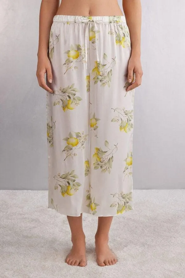 Μακρύ Μεταξωτό Παντελόνι Vacanze Italiane