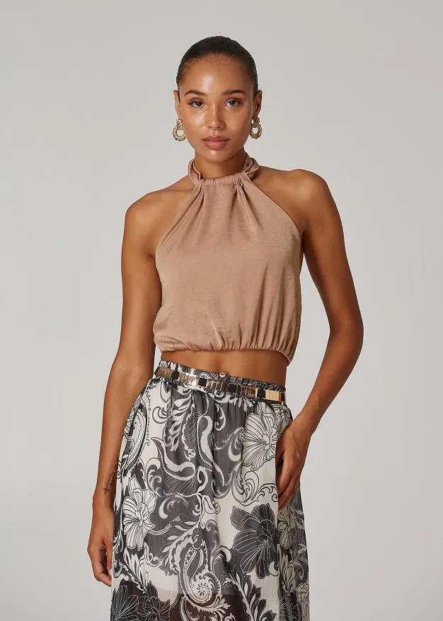 Τοπ με δέσιμο στο λαιμό