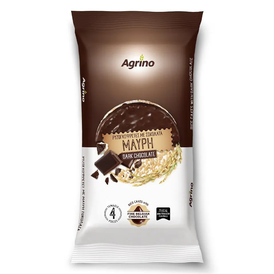AGRINO | Ρυζογκοφρέτες Με Μαύρη Σοκολάτα 60gr