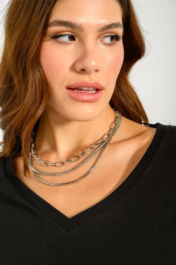 Κολιέ με 3 αλυσίδες