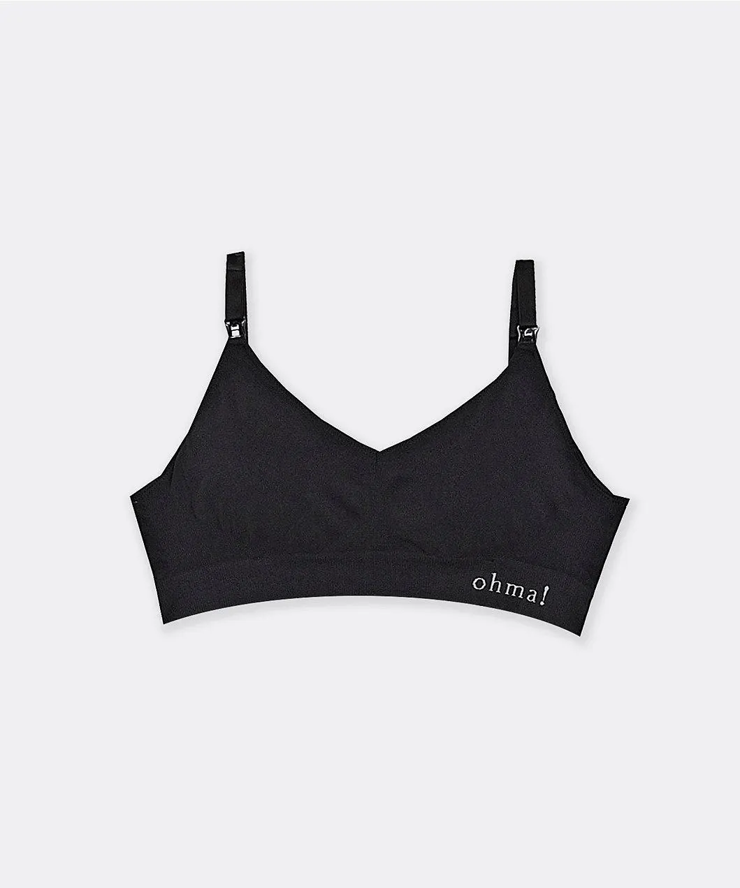 Ohma! Μαύρο σουτιέν θηλασμού seamless