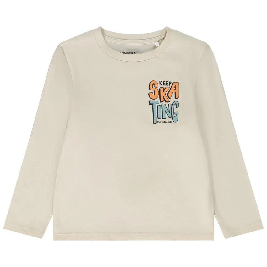 T-shirt manches longues avec dos printé pour garçon