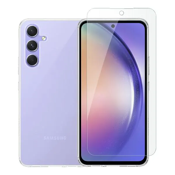 Διάφανη Θήκη + Γυαλί Προστασίας Οθόνης COSY για SAMSUNG Galaxy A54 5G