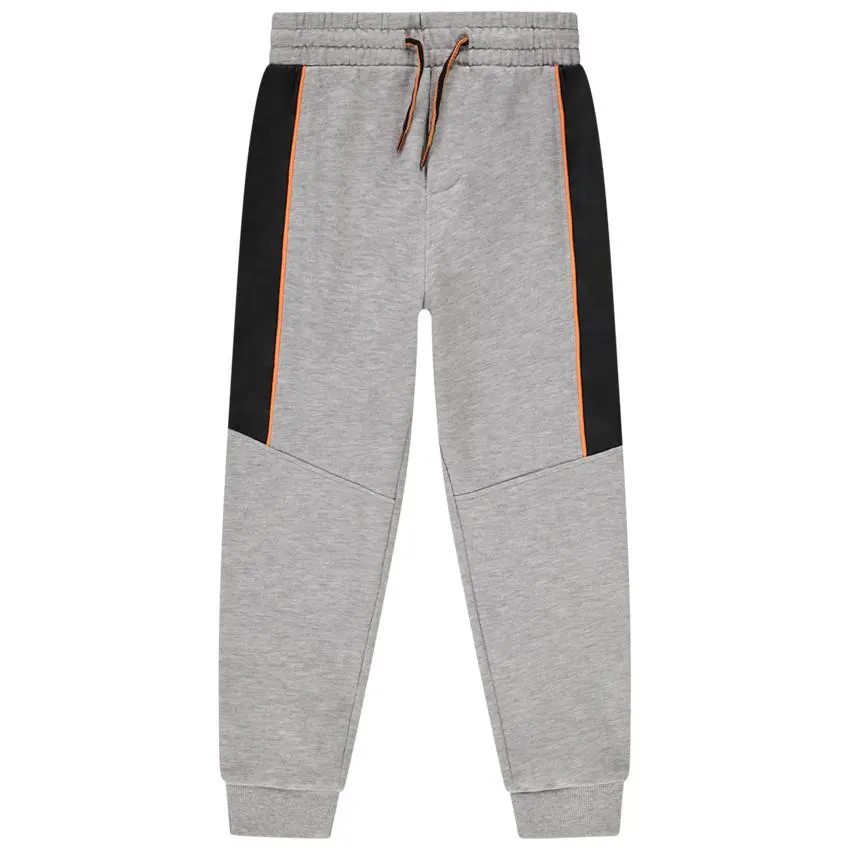 Φόρμα fleece με ένθετα σε αντίθεση για αγόρι