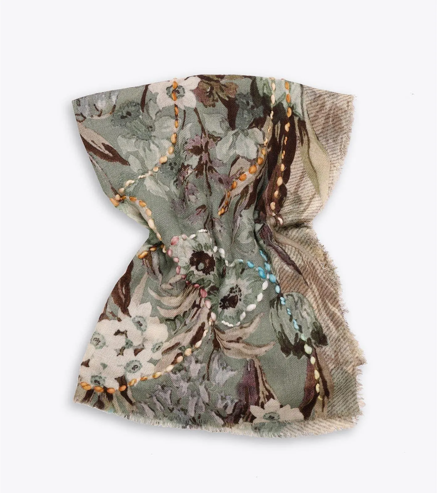 ΦΟΥΛΑΡΙ ΜΕ ΦΛΟΡΑΛ ΣΧΕΔΙΟ ΚΑΙ ΠΟΛΥΧΡΩΜΕΣ ΡΑΦΕΣ