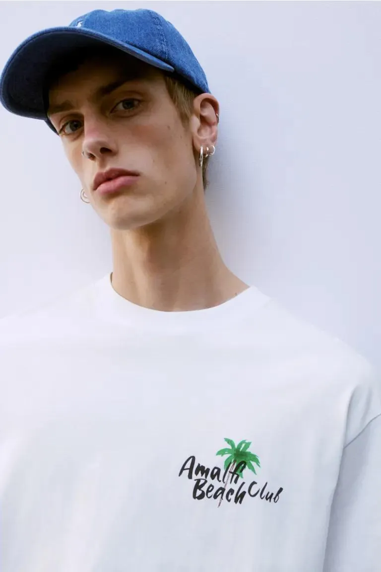 Tricou cu imprimeu Loose Fit