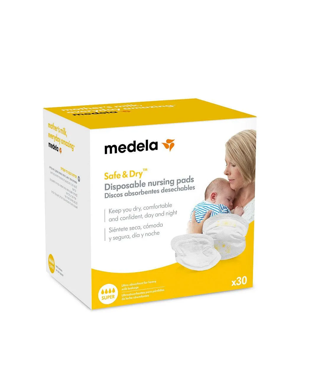 Μedela Safe & Dry™ Disposable Nursing Pads - 30 pcs