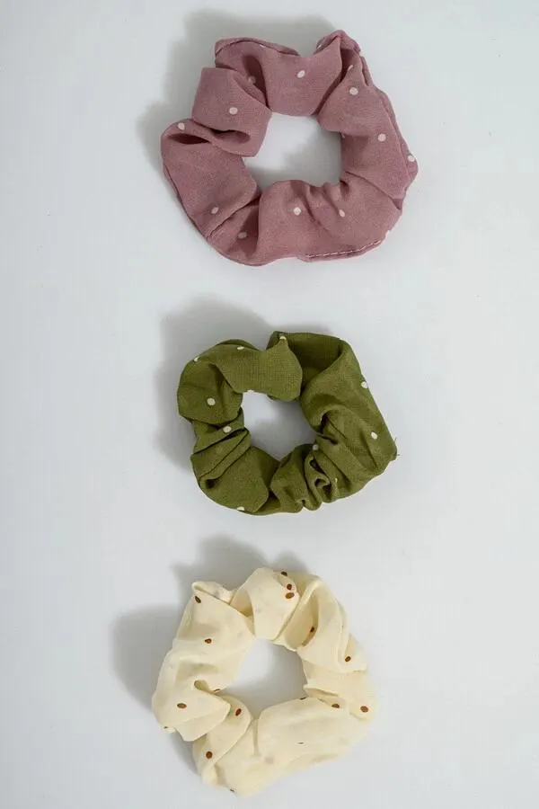 Σετ 3 scrunchies