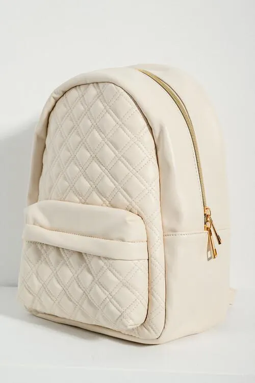 Καπιτονέ backpack σε όψη δερματίνης