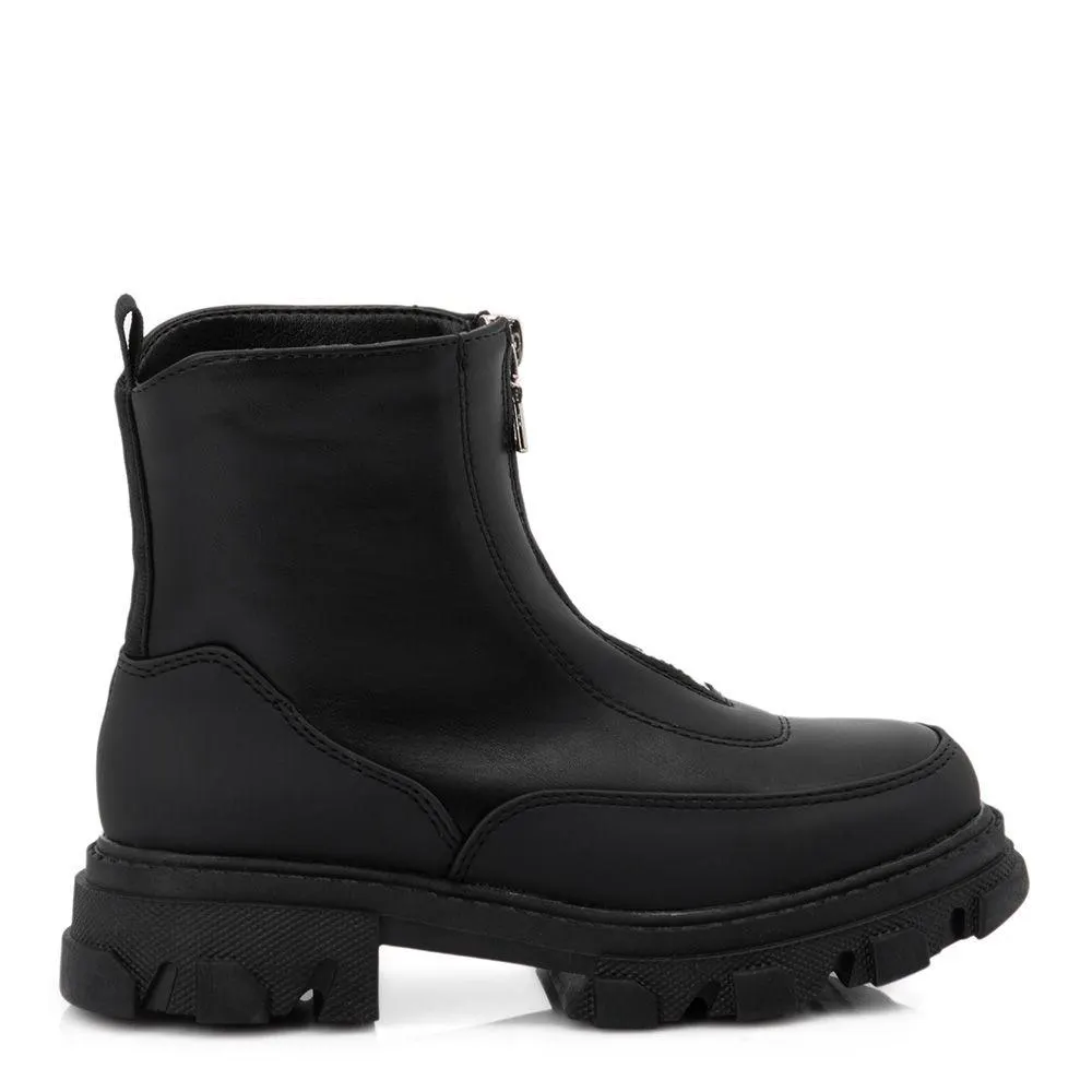 Παιδικά μποτάκια με φερμουάρ μπροστά