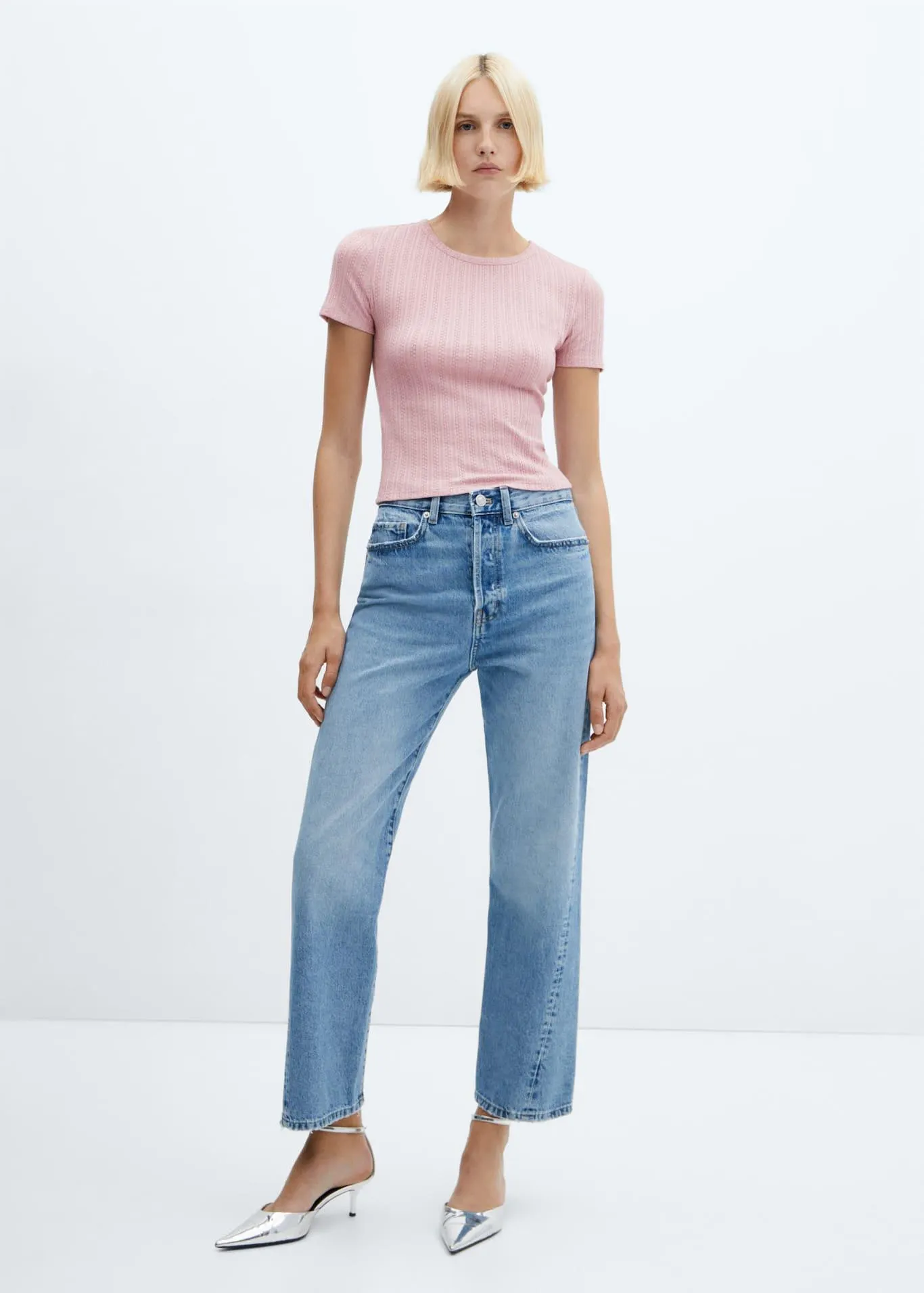 Μπλούζα ribbed ανάγλυφη