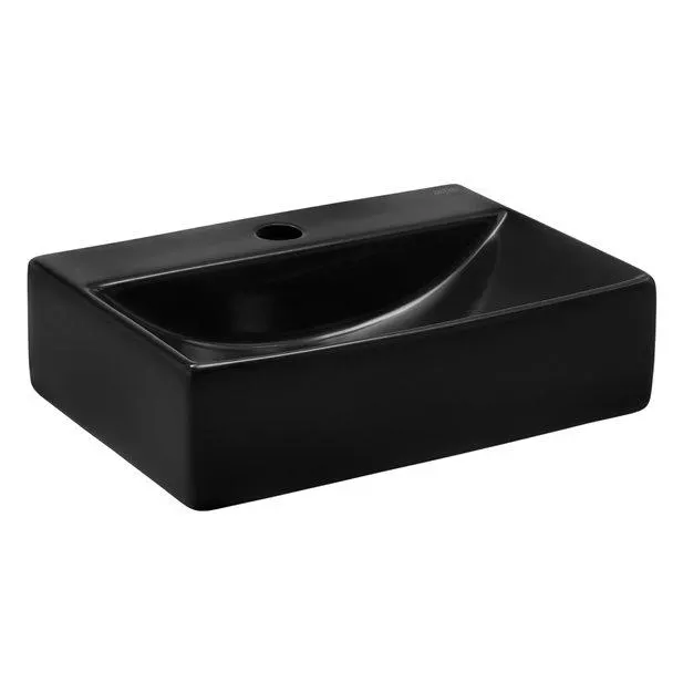 Νιπτήρας Κρεμαστός Fryda Matt Black 36,5 x 25 x 10,5