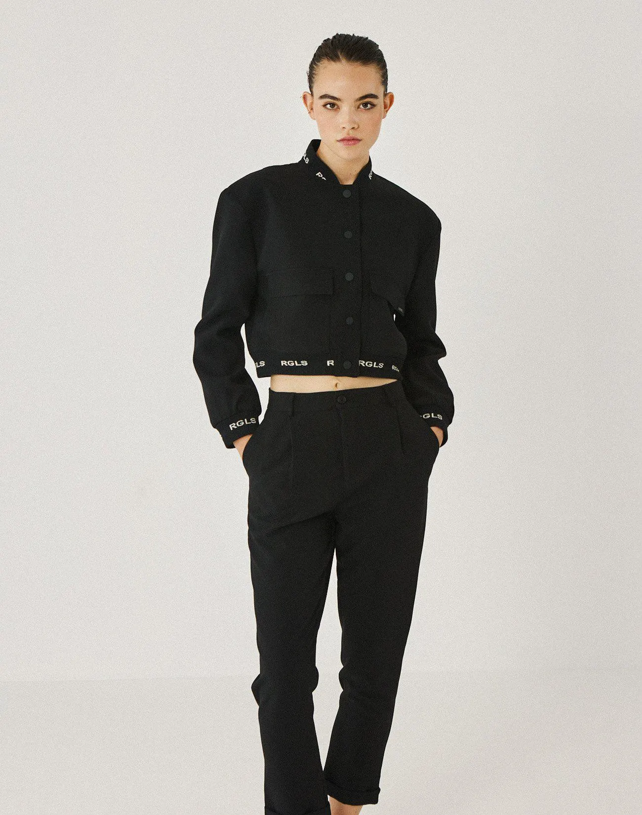 Bomber τζάκετ με τσέπες