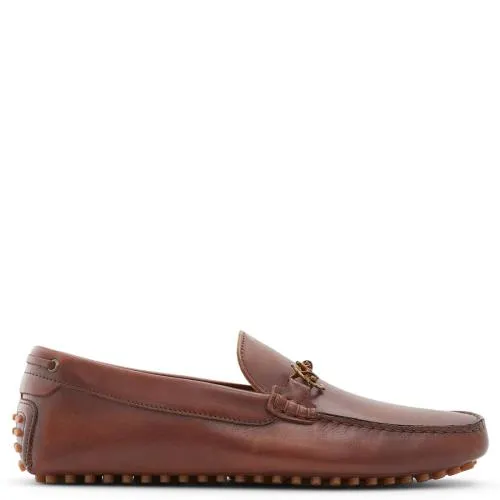 Ανδρικό ταμπά δερμάτινο μοκασίνι GUYAUME 0056676.-23