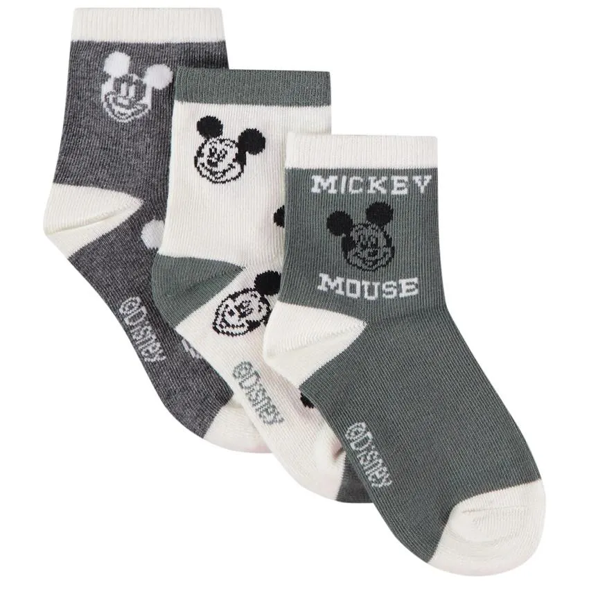 Lot de 3 paires de chaussettes Mickey Disney pour garçon
