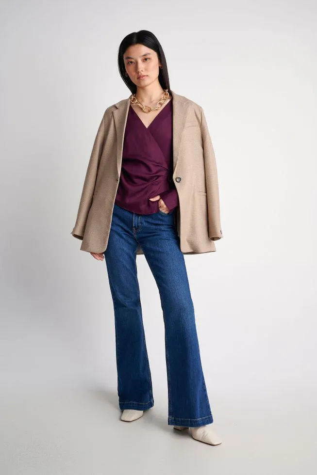 Τοπ κρουαζέ από βισκόζη Purple