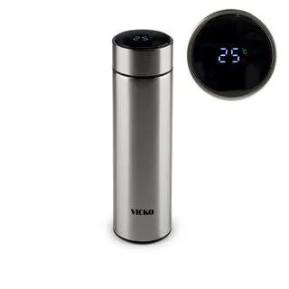 Ανοξείδωτο Θερμός 500 μλ. με οθόνη ένδειξης θερμοκρασίας