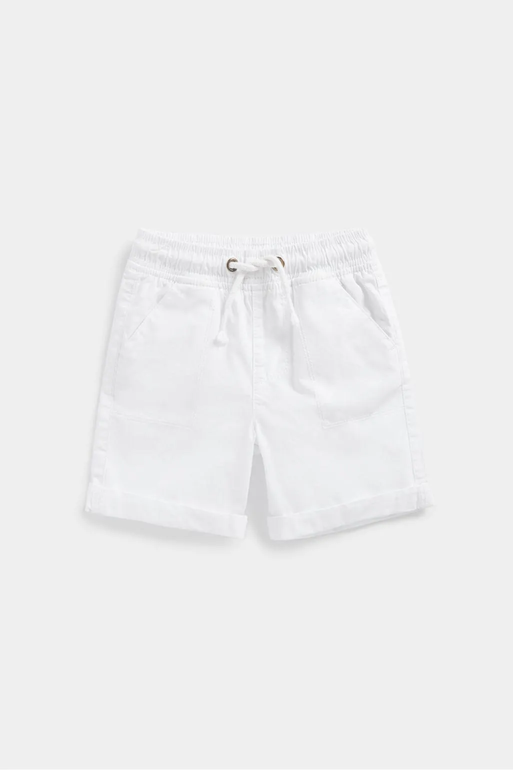 λευκό σορτσάκι ποπλίνας