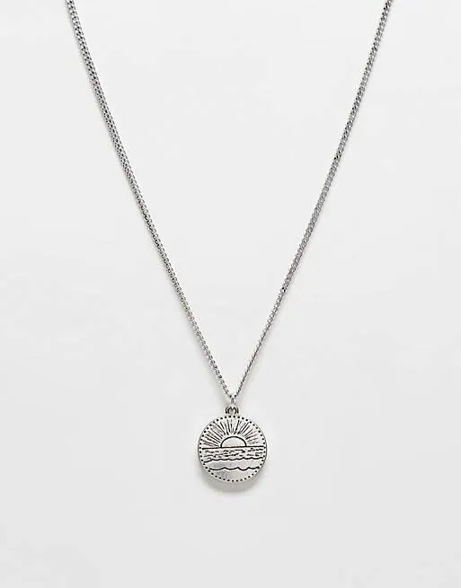 Classics 77 disc pendant necklace in antique silver