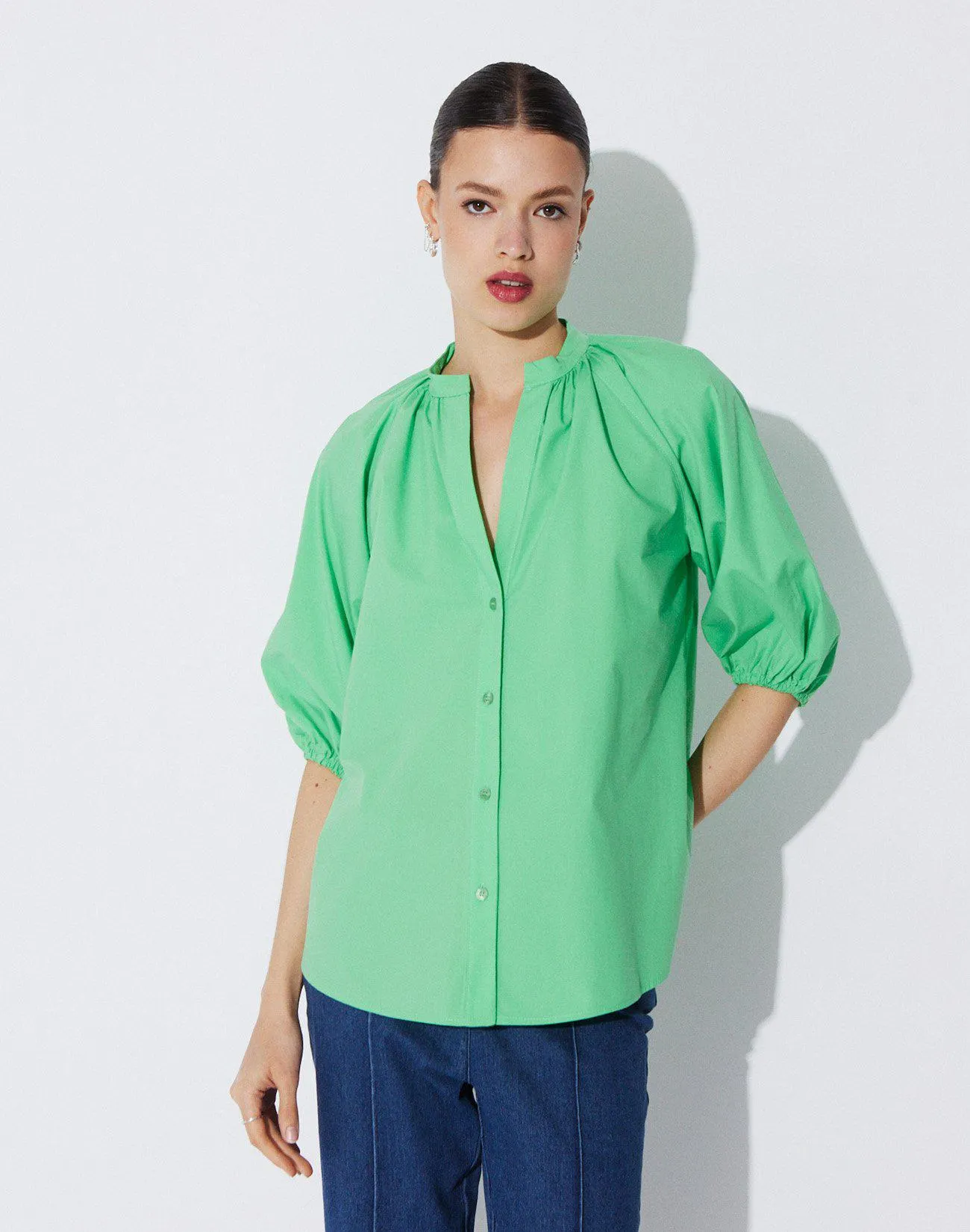 Oversized πουκάμισο ποπλίνα