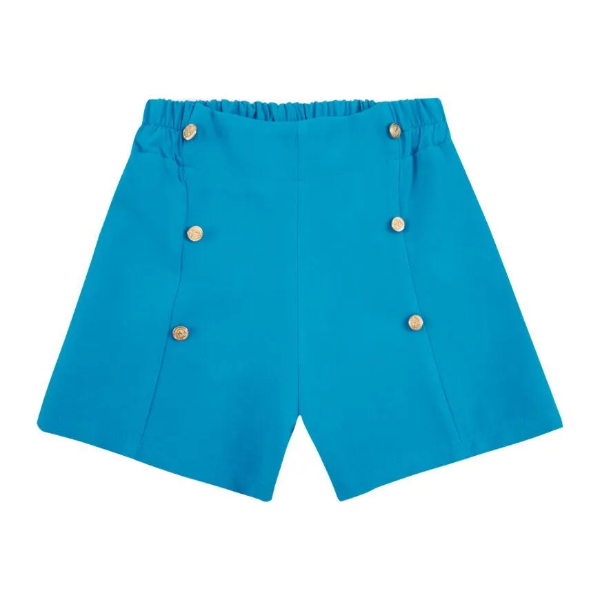 Σορτσάκι καλοκαιρινό για κορίτσι σε τυρκουάζ χρώμα -41.4007T