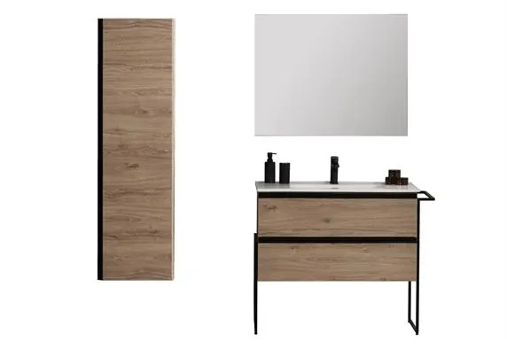 Έπιπλο Μπάνιου York 90cm με Στήλη