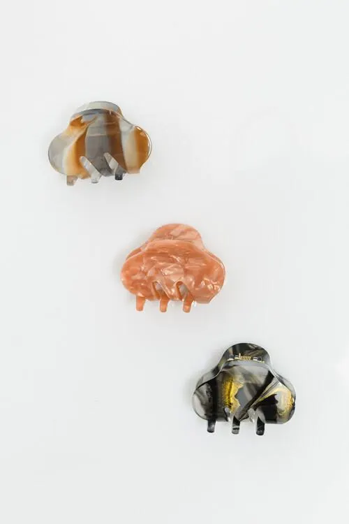 Σετ 3 κοκκαλάκια μαλλιών