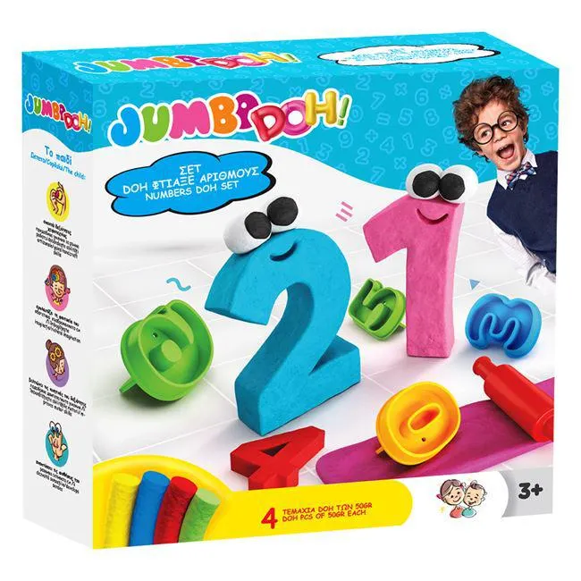 DOH Σετ Πλαστελίνη Φτιάχνω Αριθμούς