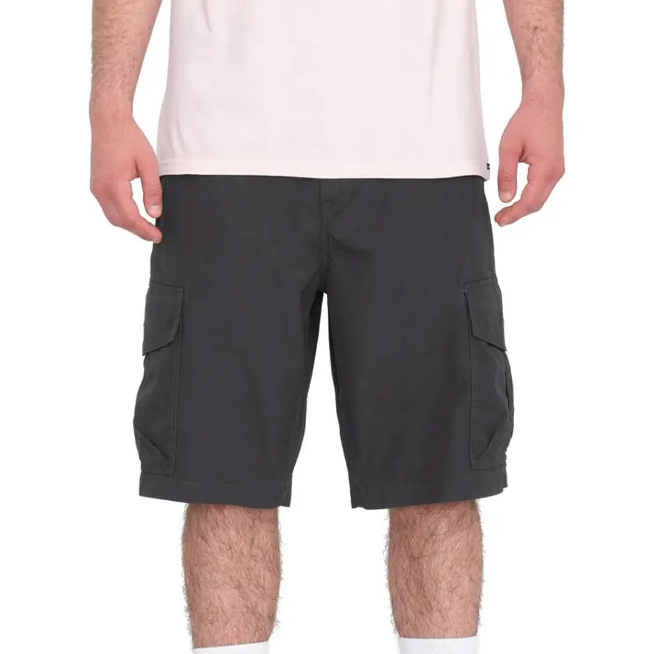 Ανδρική Βερμούδα Cargo Μαύρη - Volcom Grande Barracks 22"