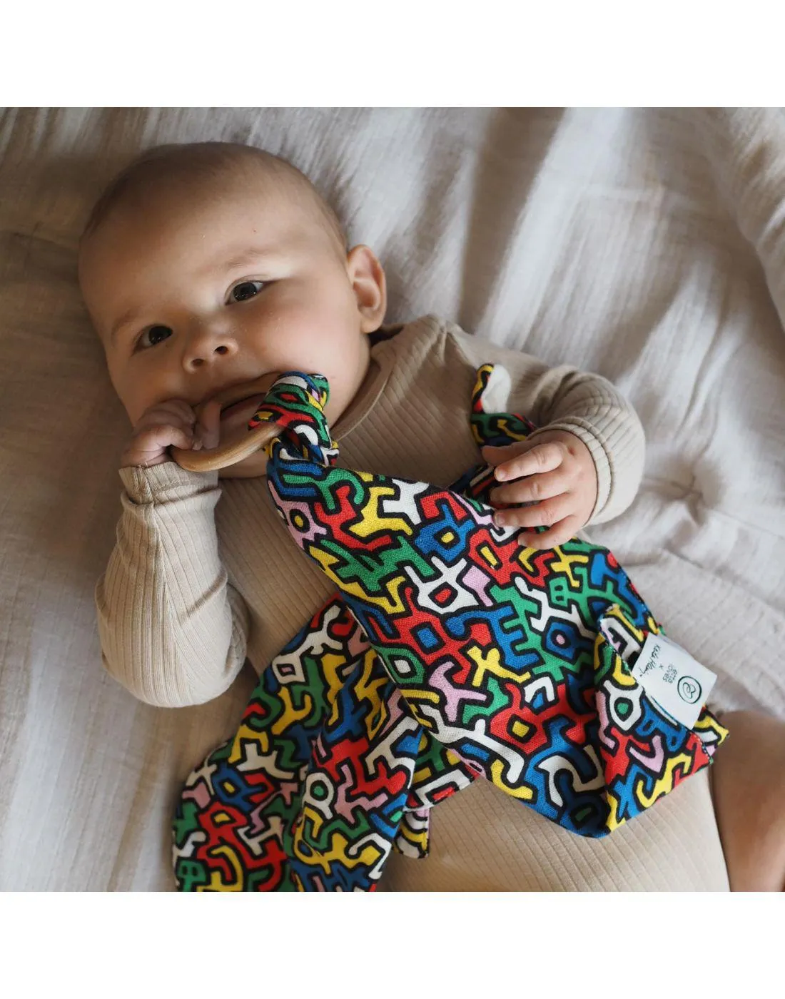 Etta Loves Keith Haring Brazil Teether comforter