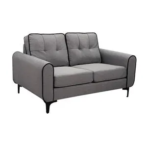 PUERTO Καναπές Σαλονιού - Καθιστικού 2Θέσιος, Ύφασμα Γκρι