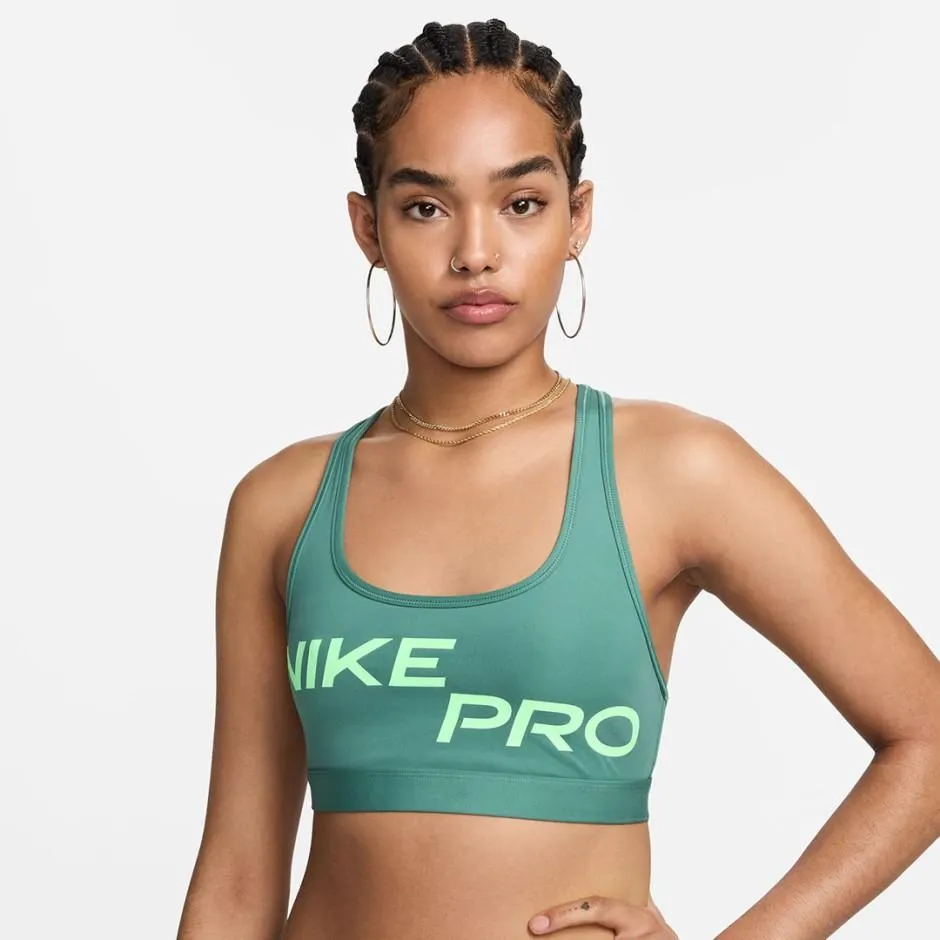Γυναικείο Μπουστάκι Πετρόλ - Nike Pro Swoosh