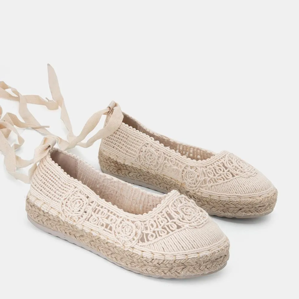 Εσπαντρίγιες με πλεκτό σχέδιο