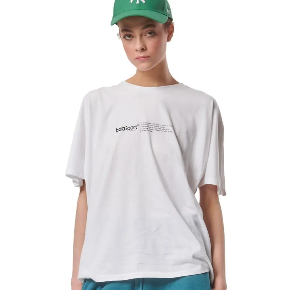 Γυναικεία Κοντομάνικη Μπλούζα Λευκή - Body Action