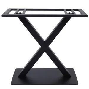 FERRO Βάση Τραπεζιού Μακρόστενη, Μέταλλο Μαύρο (21Kg)