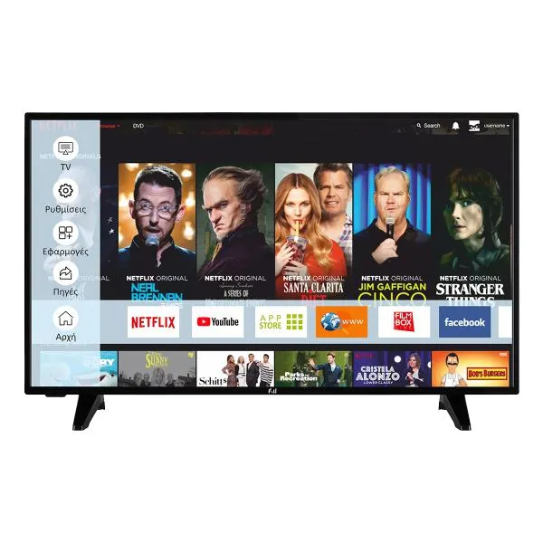 F&U FLS40220 40'' LED Full HD Smart TV Τηλεόραση