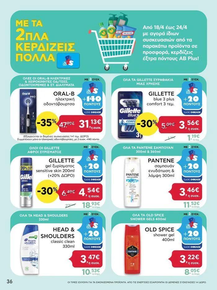 Φυλλάδιο προσφορών Από Πέμπτη 18/04/2024 έως Τετάρτη 24/04/2024  από 18 Απριλίου έως 24 Απριλίου 2024 - Σελίδα 36