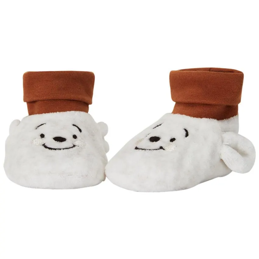 Chaussons en velours Winnie l'Ourson Disney pour bébé garçon