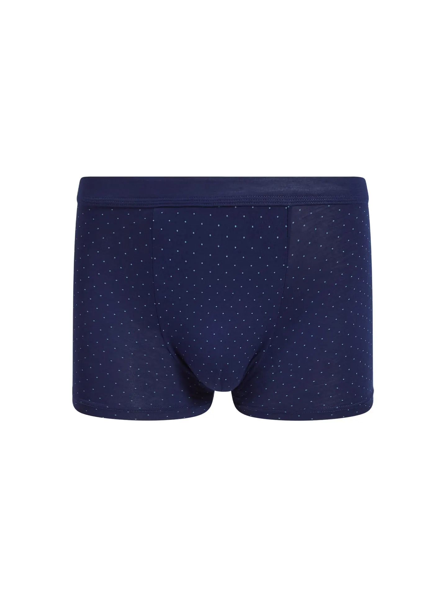 Ανδρικό boxer με πουά σε σκούρο μπλε