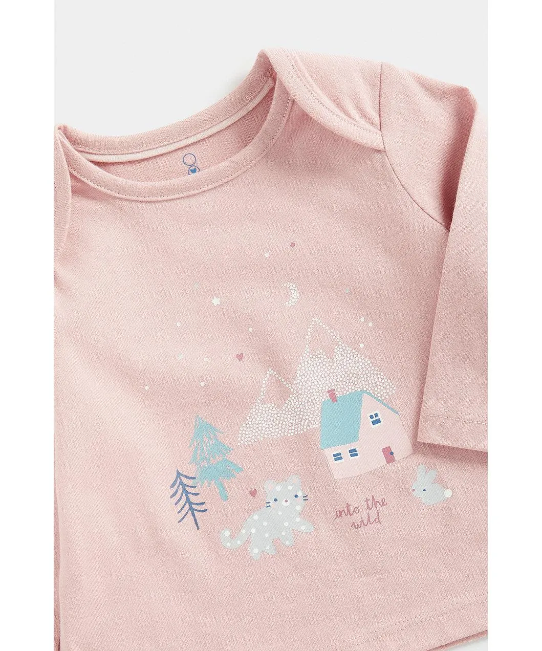 ροζ μακρυμάνικη μπλούζα