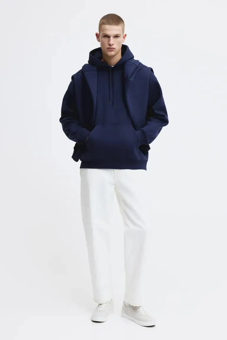 Φούτερ Loose Fit με κουκούλα