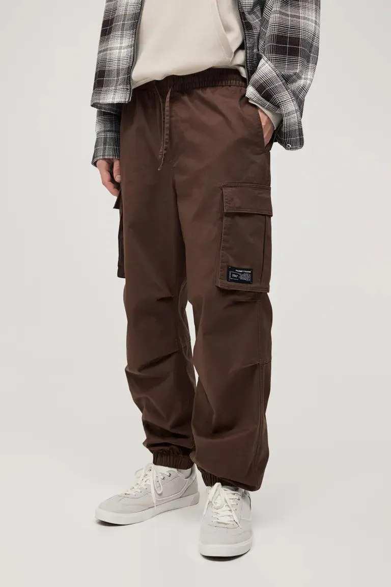 Βαμβακερό joggers cargo Relaxed Fit