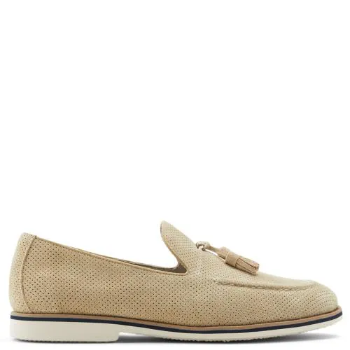 Ανδρικό δερμάτινο μπεζ loafer ARNIM 0056612.-10