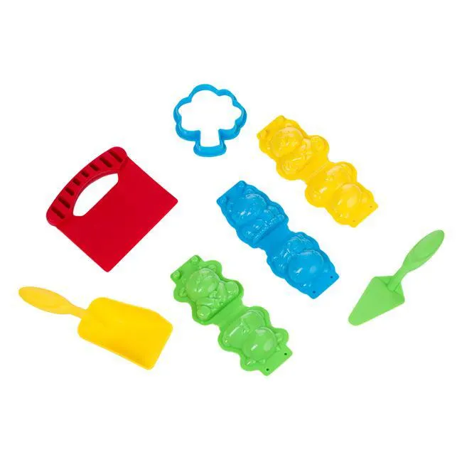 Σετ Καλούπια για Άμμο Χειροτεχνίας με Σπάτουλα και Φτυάρι - 7 τμχ.