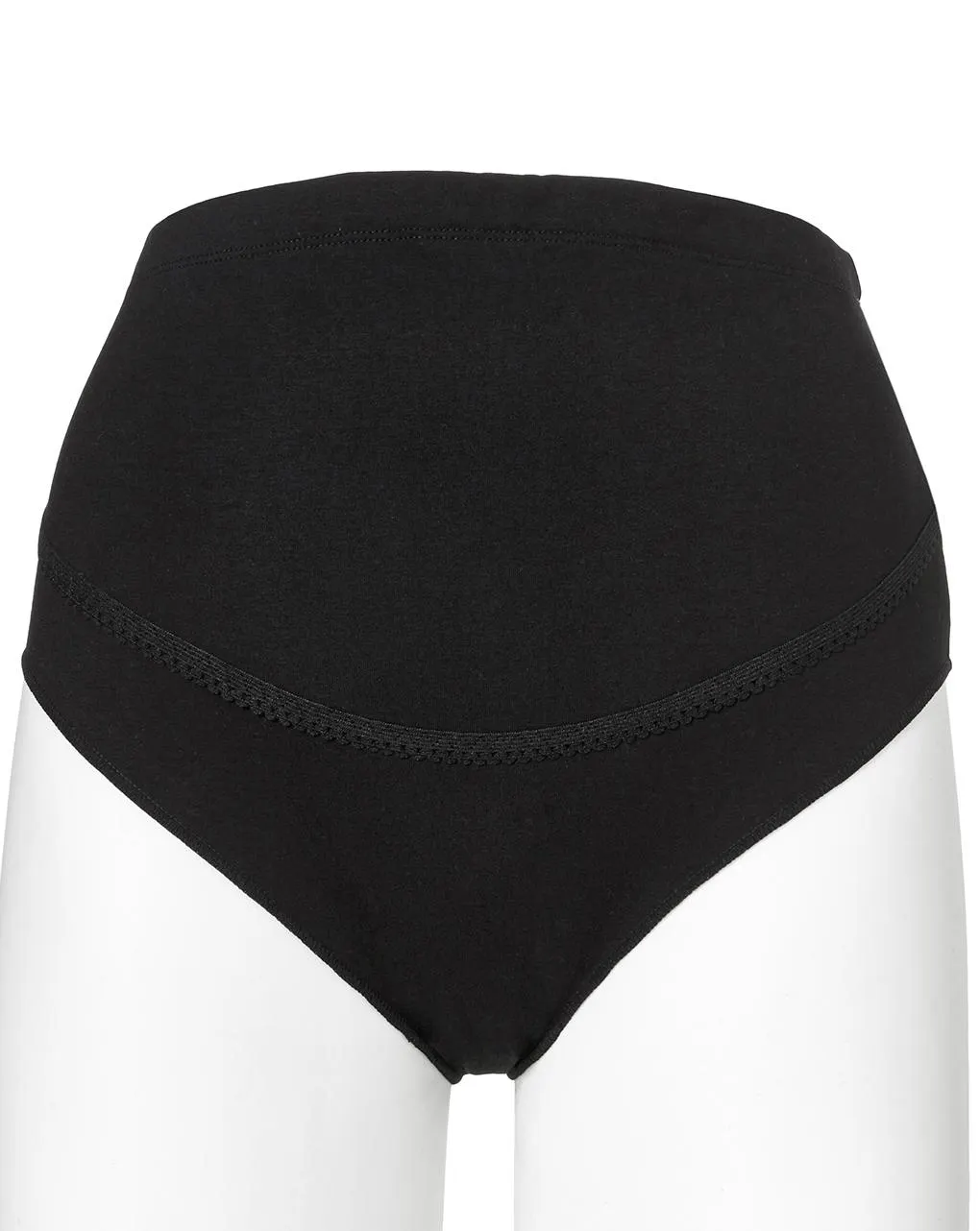 Γυναικείο σλιπ εγκυμοσύνης μαύρο με ρυθμιζόμενο λάστιχο