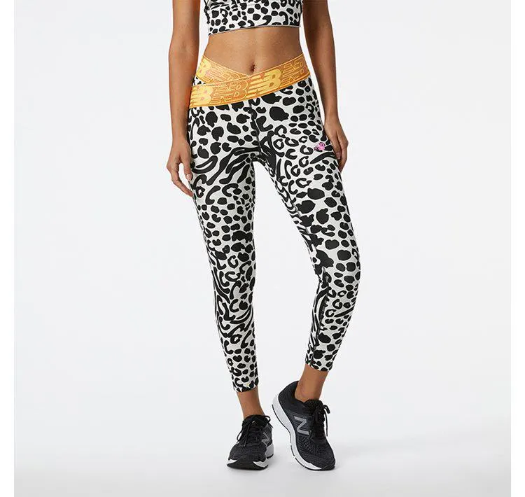 Relentless Crossover Printed High Rise 7/8 Tight