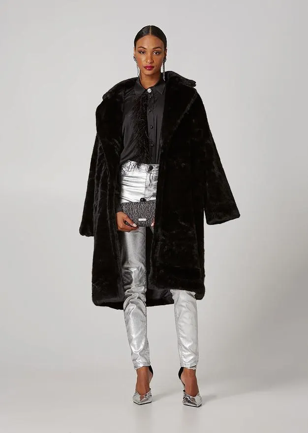 Γούνινο μακρύ παλτό