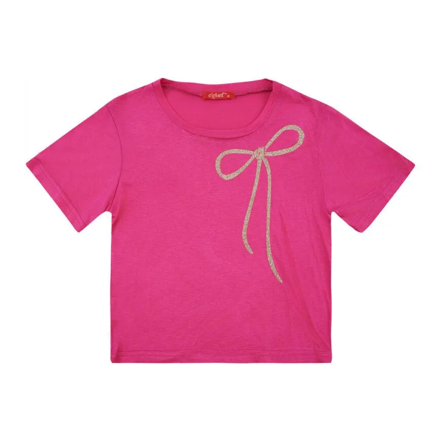 T-shirt καλοκαιρινό για κορίτσι σε φούξια χρώμα -41.5008F
