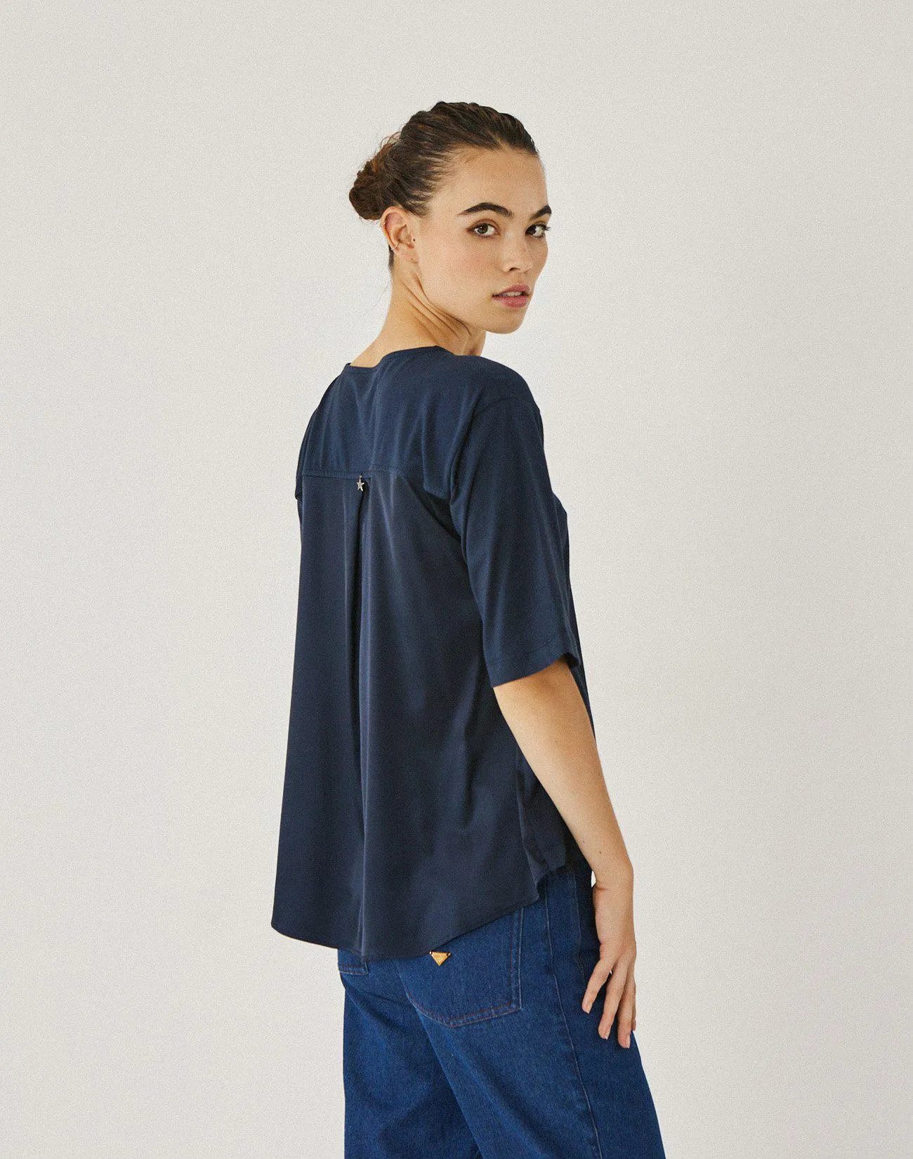 Μπλούζα με συνδυασμό